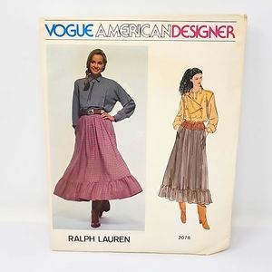 Ralph Lauren Vogue Young American Designer Pattern Ralph Lauren Size 6-14